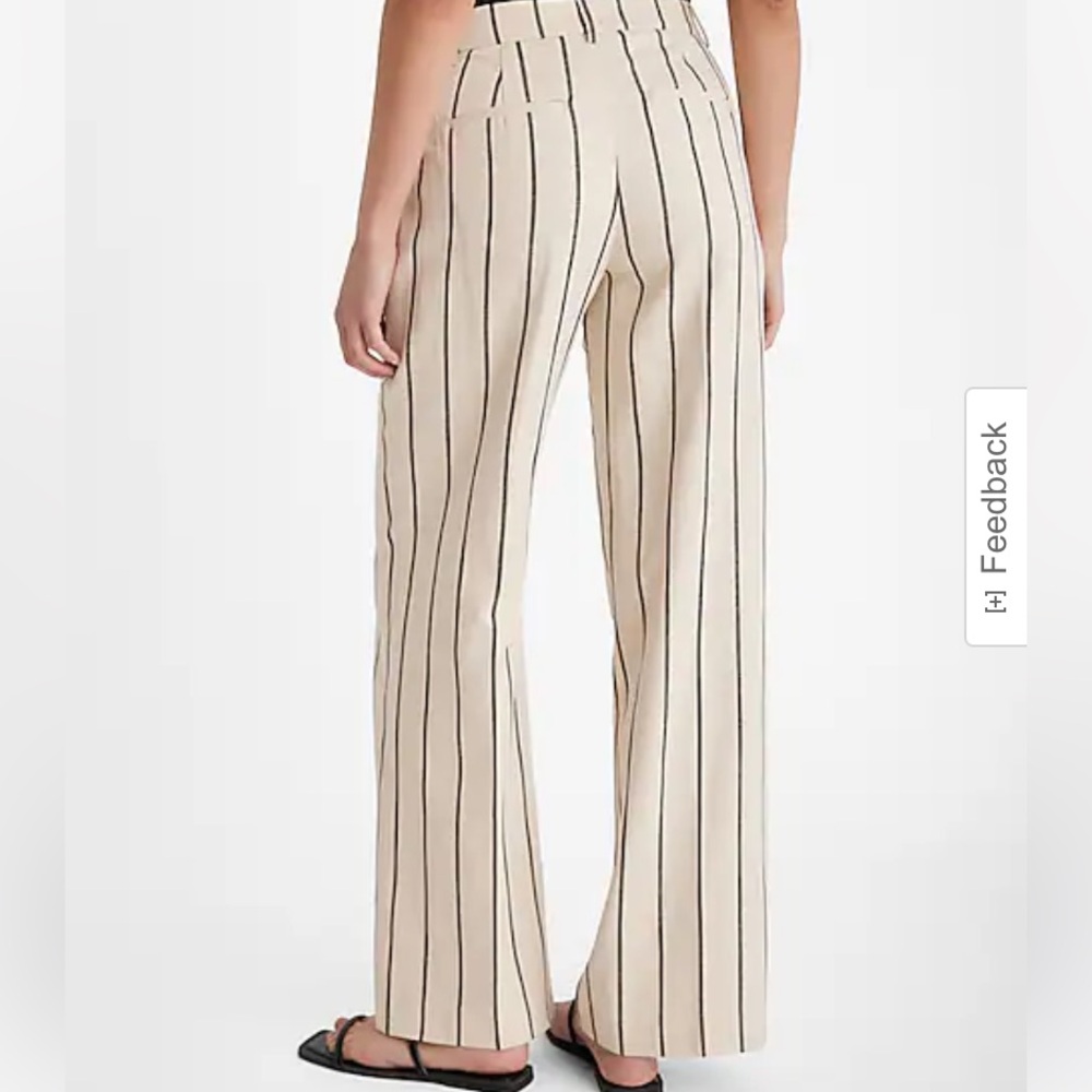 Express Cream and Black Wide Leg Pants sz 10 S